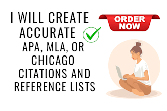 create accurate apa, mla, or chicago citations and reference lists