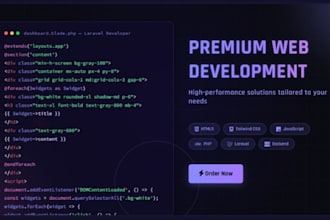 develop modern front end with react and backend using PHP and mysql