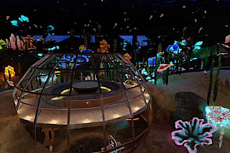 build a unique vrchat world, vr world, vrworld, vrc world, 3d environment,cozy