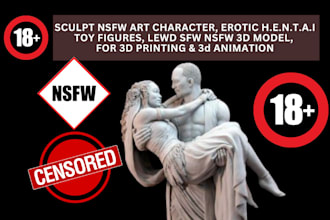 3d nsfw model lewd nsfw character art nsfw erotic toys for 3d printing animation