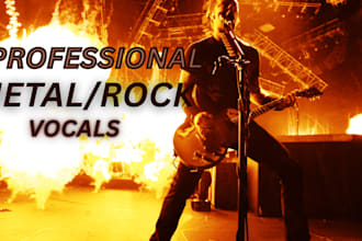 be your male metal, rock, power metal screaming vocalist