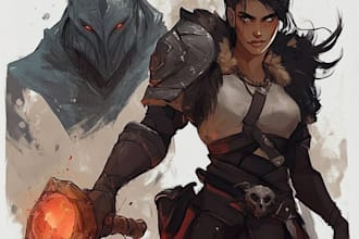 draw your dnd character art