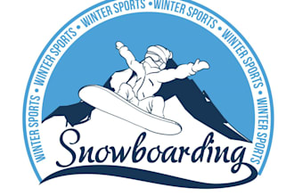 create a high quality ski snowboard logo design
