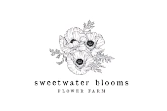 make a modern hand drawn, botanical, boho, feminine and floral logo design