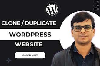 clone website, copy clone or duplicate website to a wordpress website