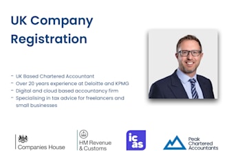 register you as a limited company with companies house and hmrc