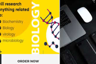 research anything related to biochemistry, biology, virology and microbiology