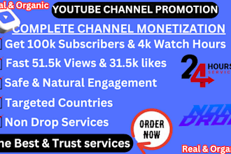 youtube channel promotion complete channel monetization uk subscription
