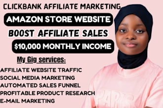 setup clickbank affiliate marketing amazon website for affiliate sales
