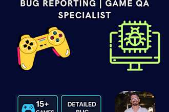 test your game for functionality, usability, and performance