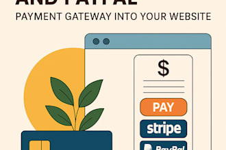 integrate stripe and paypal payment gateway