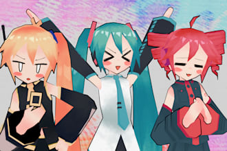 making your character in a 3d low poly model