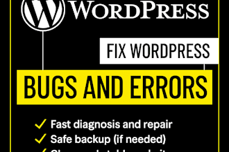 quickly fix wordpress site issues and debug errors