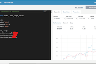 build and backtest a trading bot using python