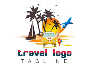 make luxury travel hotel rental outdoors adventure logo or graphics design