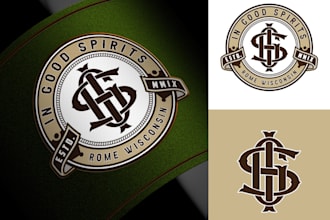 do luxurious minimalist clothing brand logo or any graphics design