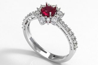 do jewelry cad model for printing and rendering