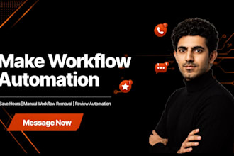 build makecom automation, makecom workflow and app integration