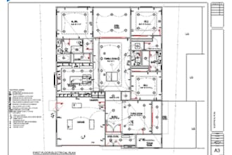 create mep floor plans city permit and architectural drawings in autocad
