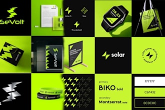 design a modern tech startup app crypto, icon maker and technology logo