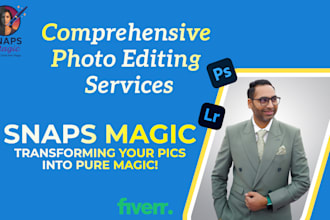 do professional photo editing, background removal and retouching