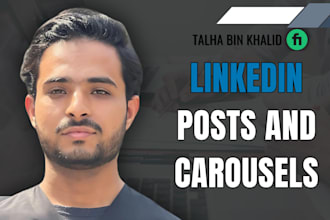 ghostwrite engaging linkedin posts and design carousels