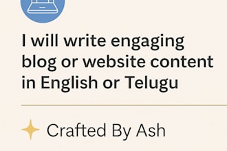 do seo article writing, blog writing, content writing