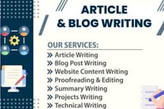 write information technology articles and blog posts
