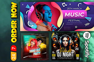 create spotify banner design