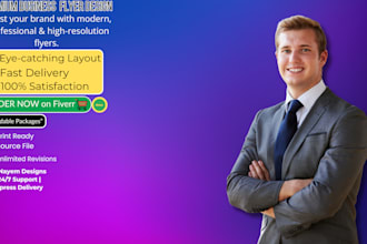 design professional business flyers for marketing and events