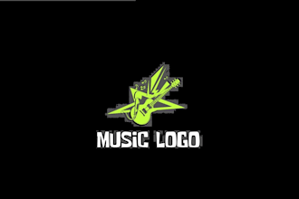 custom logo for dj band music or any business or any graphic