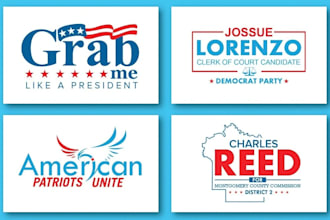 do minimalist political campaign logo
