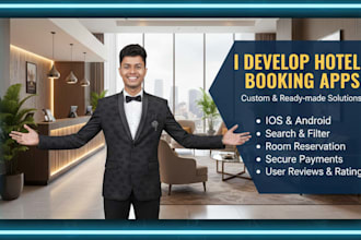 do hotel and room booking app in flutter for android and IOS