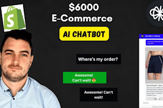 build an e commerce ai chatbot, shopify customer support and voioceflow
