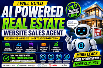 ai powered real estate website sales agent mortgage website mortgage protection