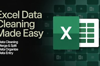clean, format, merge, split excel data