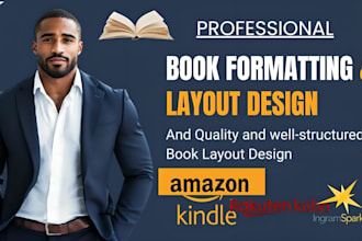 do book formatting, paperback formatting for amazon KDP, kindle ebook formatting