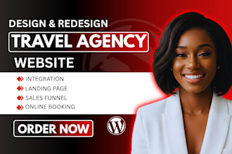 travel agency website, tour, tourism website, travel website on wordpress or wix