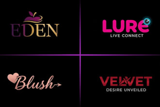 design unique adult industry, camgirl, dating  erotic logo for your business