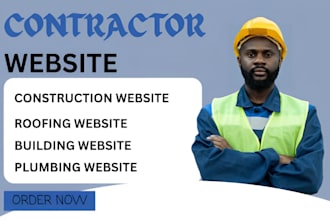 create contractor, construction  website, plumbing, roofing, havc website