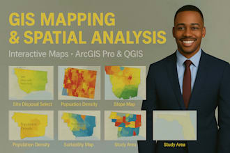 create interactive gis maps, storymaps, advanced spatial analysis in arcgispro