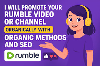 organic rumble video promotion with targeted views and SEO growth