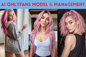 create ai influencer onlyfans model instagram fanvue marketing,page management