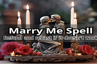 cast instant commitment marriage spell, marry me spell, committed couple forever