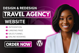build wordpress website travel agency website hotel booking affiliate website