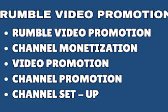 do organic rumble promotion