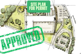 draw site plan,plot plan, building plan for city permit very fast in autocad