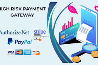 setup high risk payment gateway, 2d, 3d payment gateway, payment processor