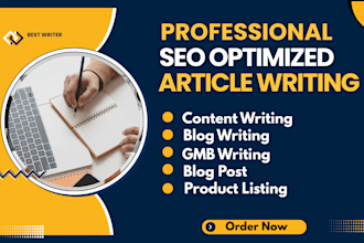 be your perfect SEO content writer, article, and blog post writer