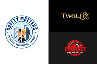 make logo custom for construction or cleaning company